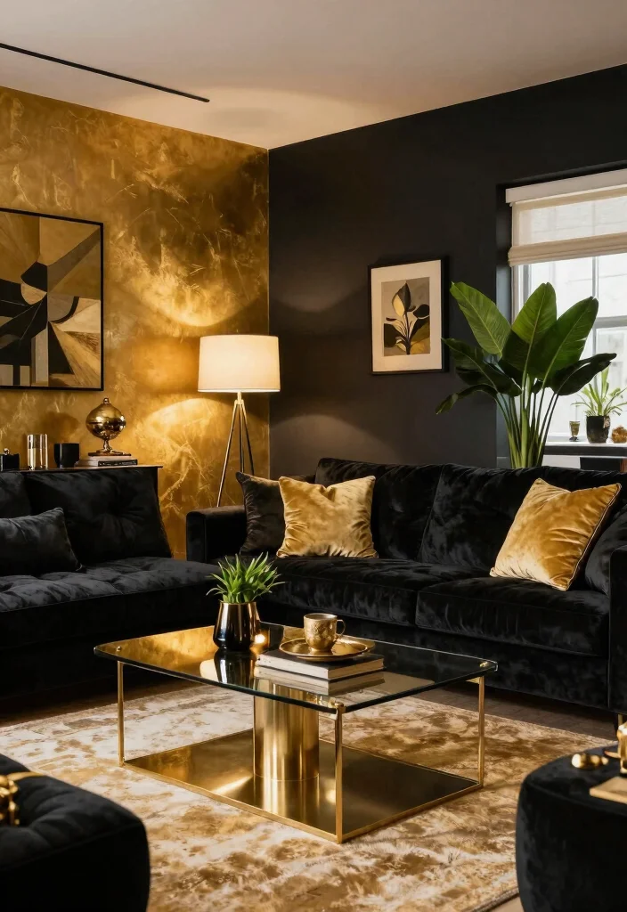 12 Gold and Black Living Room Ideas with Luxe Contrast 63 12 Gold and Black Living Room Ideas with Luxe Contrast Conclusion 0