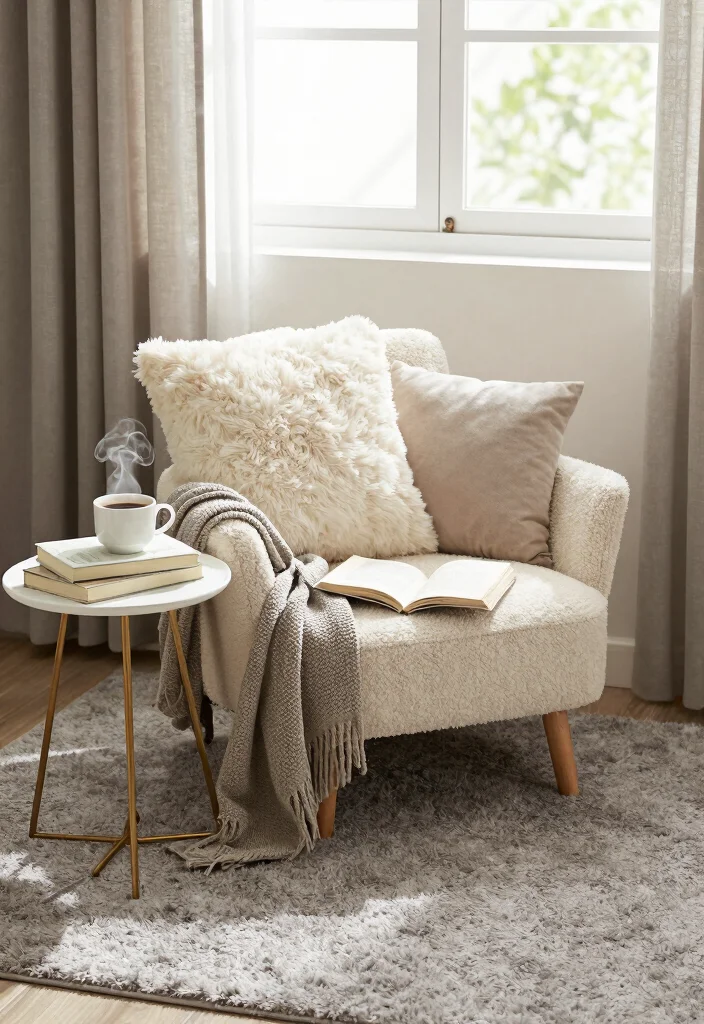 12 Gray Carpet Bedroom Ideas for Soft Comfort 10. Cozy Nooks 0