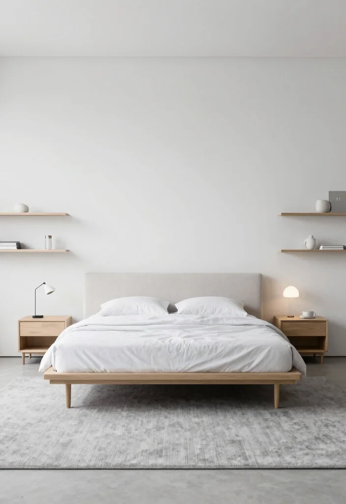 12 Gray Carpet Bedroom Ideas for Soft Comfort 4. Minimalist Furniture 0