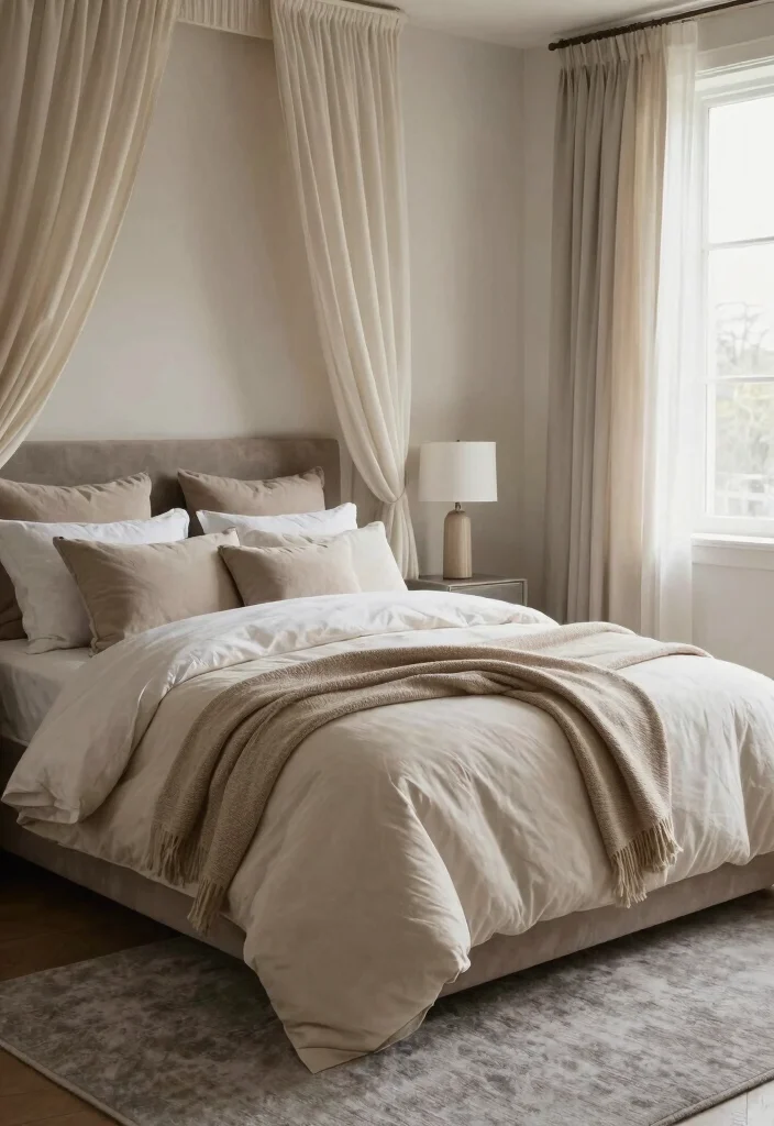 12 Gray Carpet Bedroom Ideas for Soft Comfort 9. Soft Furnishings 0
