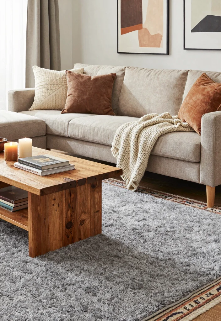 12 Grey Carpet Living Room Ideas for Soft Comfort 1. Layer Textures for Depth 0