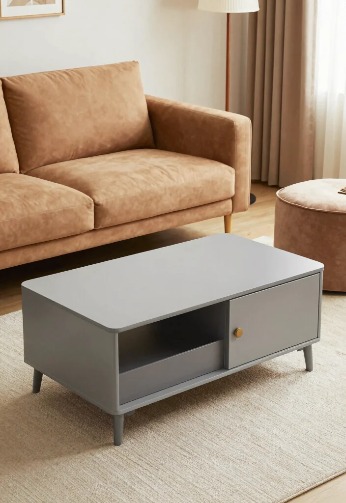 12 Grey and Tan Living Room Ideas for Warm Neutrals 50 12 Grey and Tan Living Room Ideas for Warm Neutrals 10. Multifunctional Furniture 0