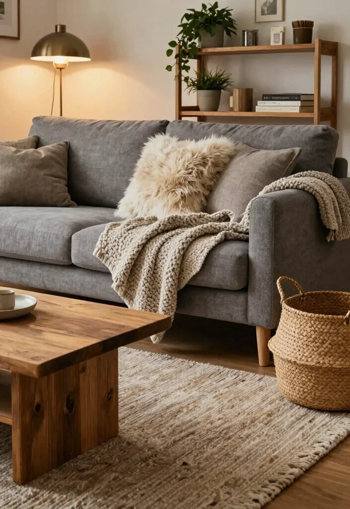 12 Grey and Tan Living Room Ideas for Warm Neutrals 23 12 Grey and Tan Living Room Ideas for Warm Neutrals 3. Layered Textures for Depth 0