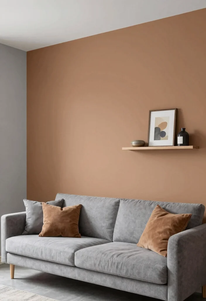 12 Grey and Tan Living Room Ideas for Warm Neutrals 49 12 Grey and Tan Living Room Ideas for Warm Neutrals 9. Accent Walls for Interest 0