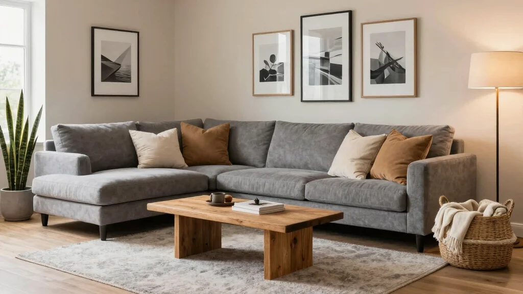 12 Grey and Tan Living Room Ideas for Warm Neutrals