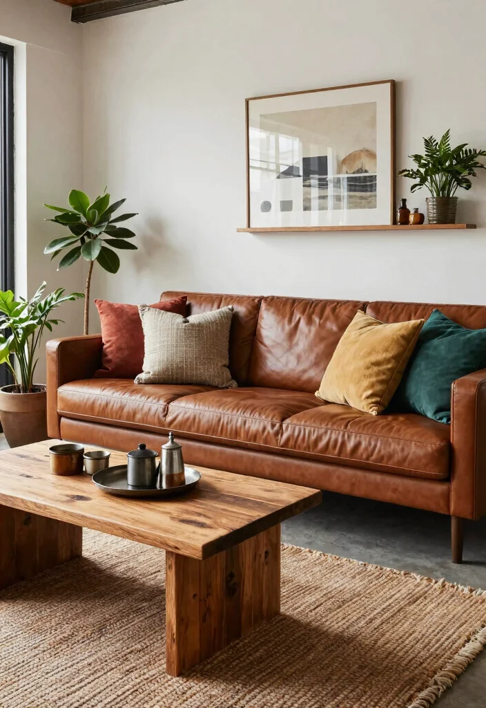 12 Industrial Living Room Ideas with Raw Texture 61 12 Industrial Living Room Ideas with Raw Texture 11. Layered Textures 0