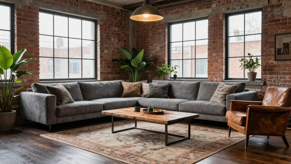 12 Industrial Living Room Ideas with Raw Texture
