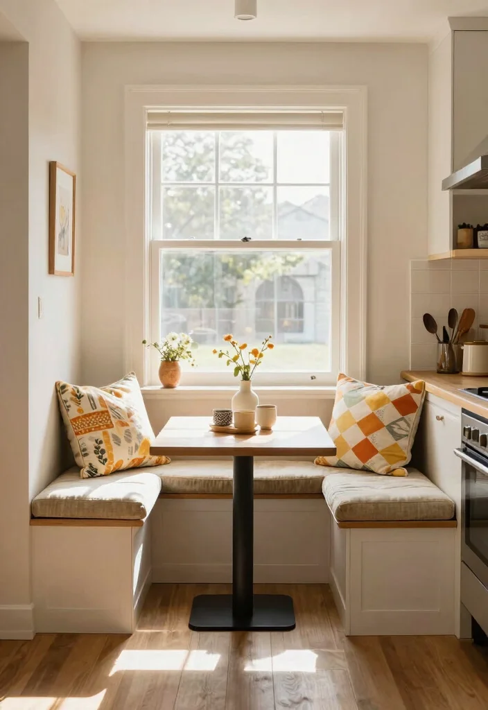 12 Kitchen Furniture Ideas for Flexible Layouts 9. Built In Seating 0