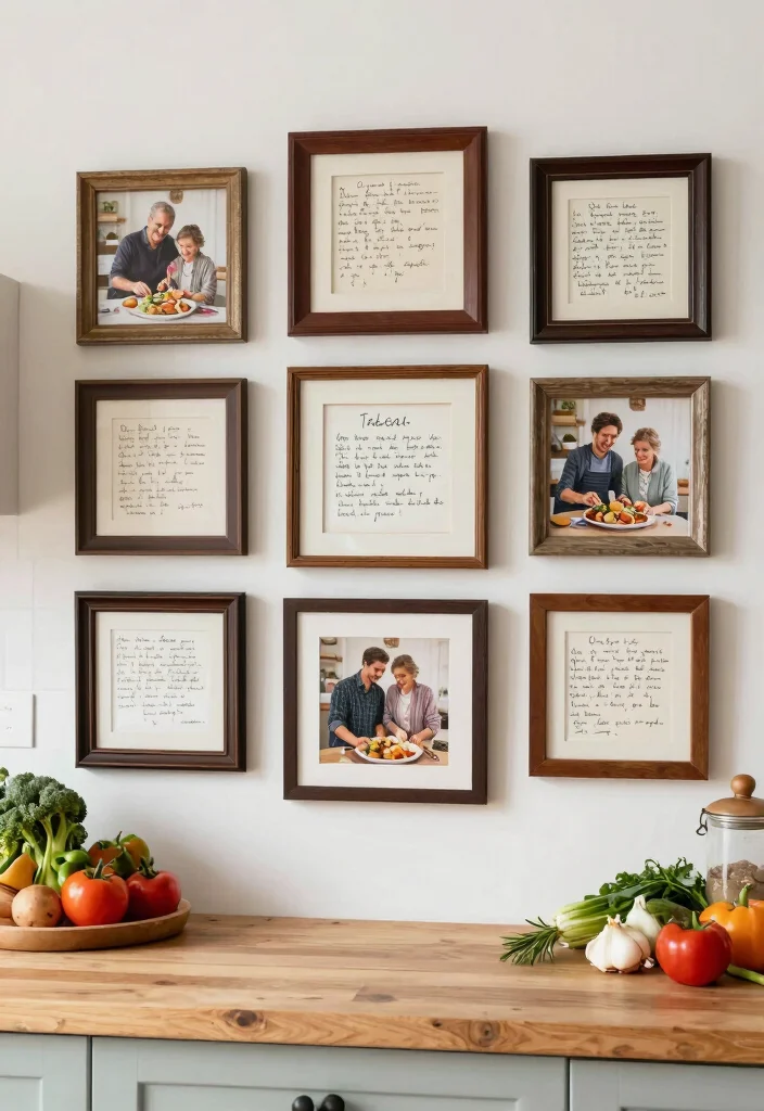 12 Kitchen Gallery Wall Ideas That Add Personality 7. Family Recipe Collection 0