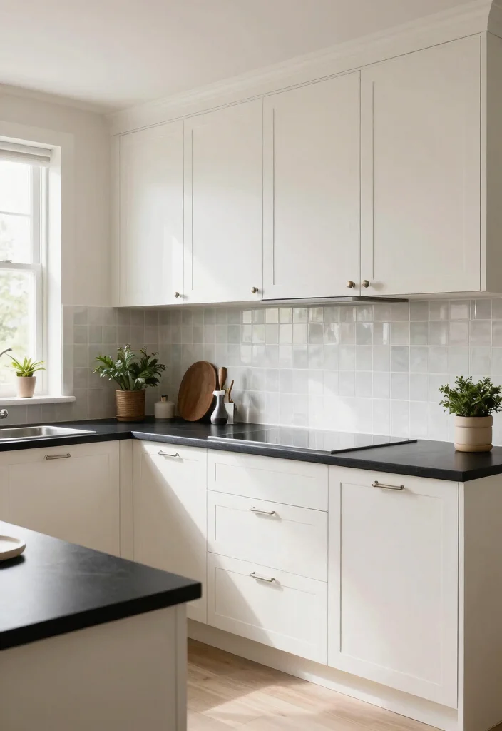 12 Kitchen Ideas with Black Countertops for Bold Style 1 12 Kitchen Ideas with Black Countertops for Bold Style 1. Embrace Contrasting Colors 0