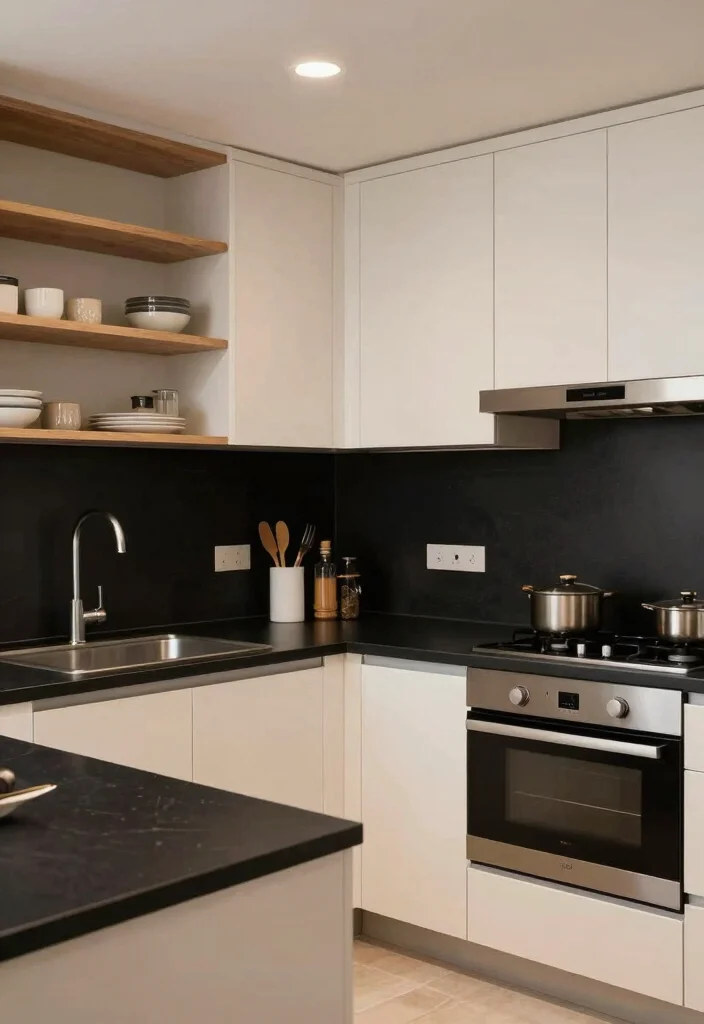 12 Kitchen Ideas with Black Countertops for Bold Style 41 12 Kitchen Ideas with Black Countertops for Bold Style 11. Functional Layouts 0