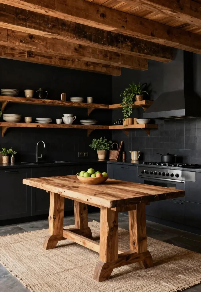 12 Kitchen Ideas with Black Countertops for Bold Style 2 12 Kitchen Ideas with Black Countertops for Bold Style 2. Rustic Wood Accents 0