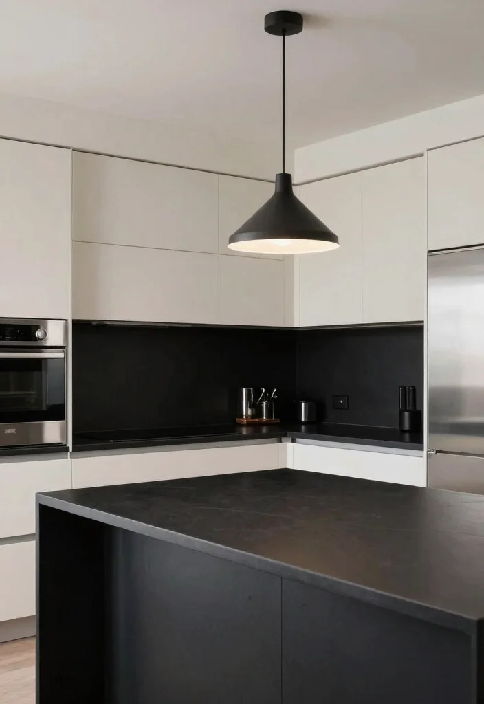 12 Kitchen Ideas with Black Countertops for Bold Style 3 12 Kitchen Ideas with Black Countertops for Bold Style 3. Matte Finish for a Sophisticated Look 0