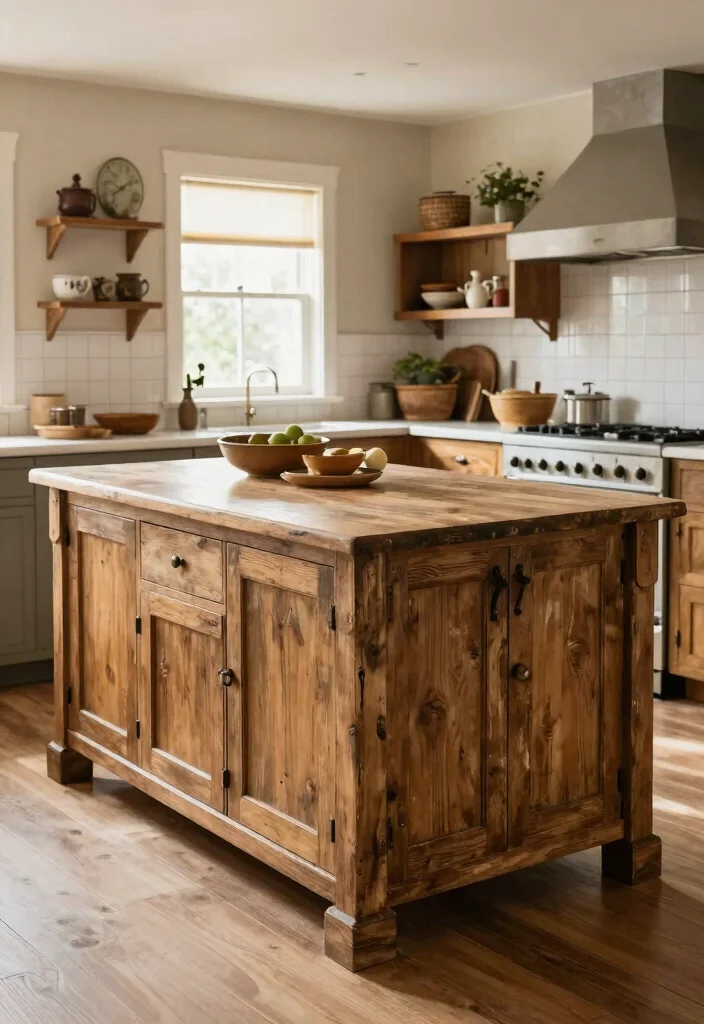 12 Kitchen Island Ideas Perfect for Small Kitchens 51 12 Kitchen Island Ideas Perfect for Small Kitchens 11. Vintage Style Island 0