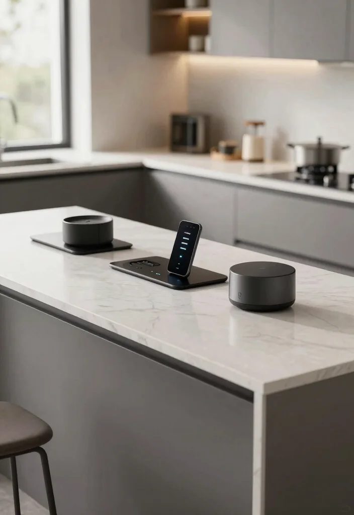 12 Kitchen Island Ideas Perfect for Small Kitchens 62 12 Kitchen Island Ideas Perfect for Small Kitchens 12. Smart Technology Island 0