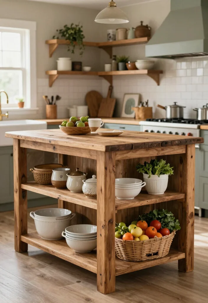 12 Kitchen Island Ideas Perfect for Small Kitchens 38 12 Kitchen Island Ideas Perfect for Small Kitchens 8. Farmhouse Style Island 0
