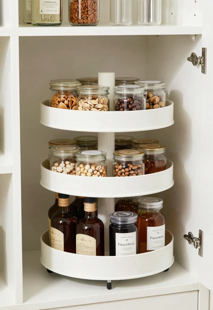 12 Kitchen Pantry Ideas for Organized Storage 61 12 Kitchen Pantry Ideas for Organized Storage 11. Rotating Storage Solutions 0
