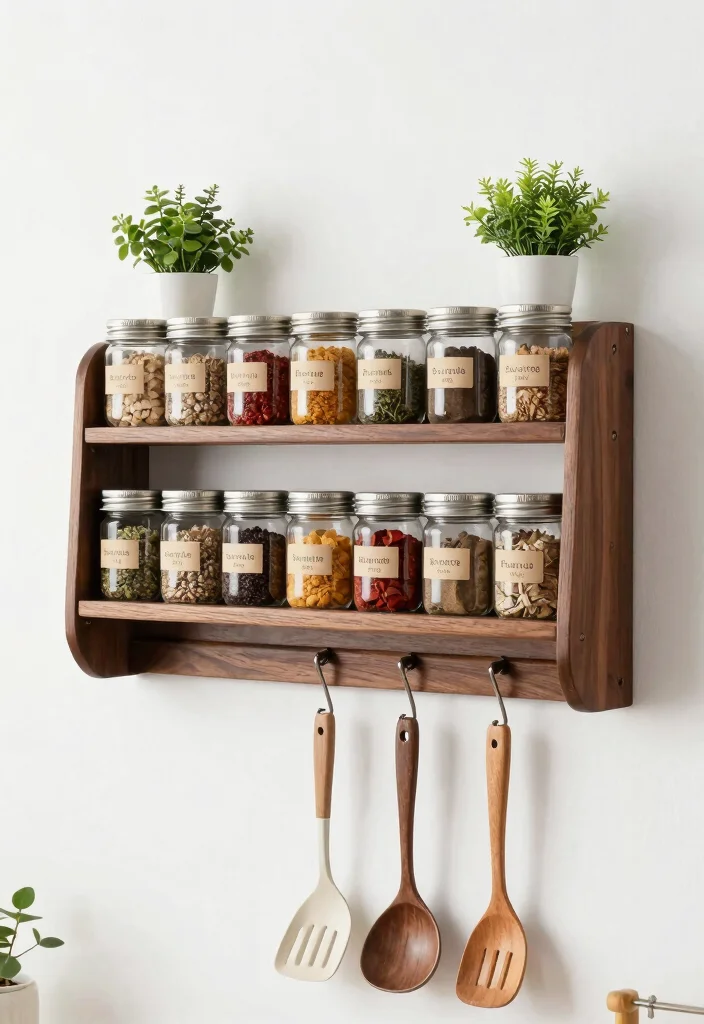 12 Kitchen Spice Rack Ideas for Easy Organization 3. Wall Mounted Spice Racks 0