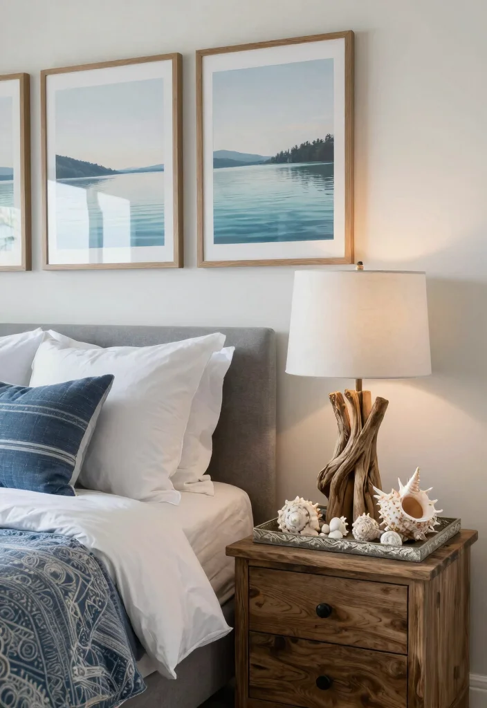 12 Lake House Bedroom Ideas with Relaxed Cozy Vibes 9. Waterfront Inspired Decor 0