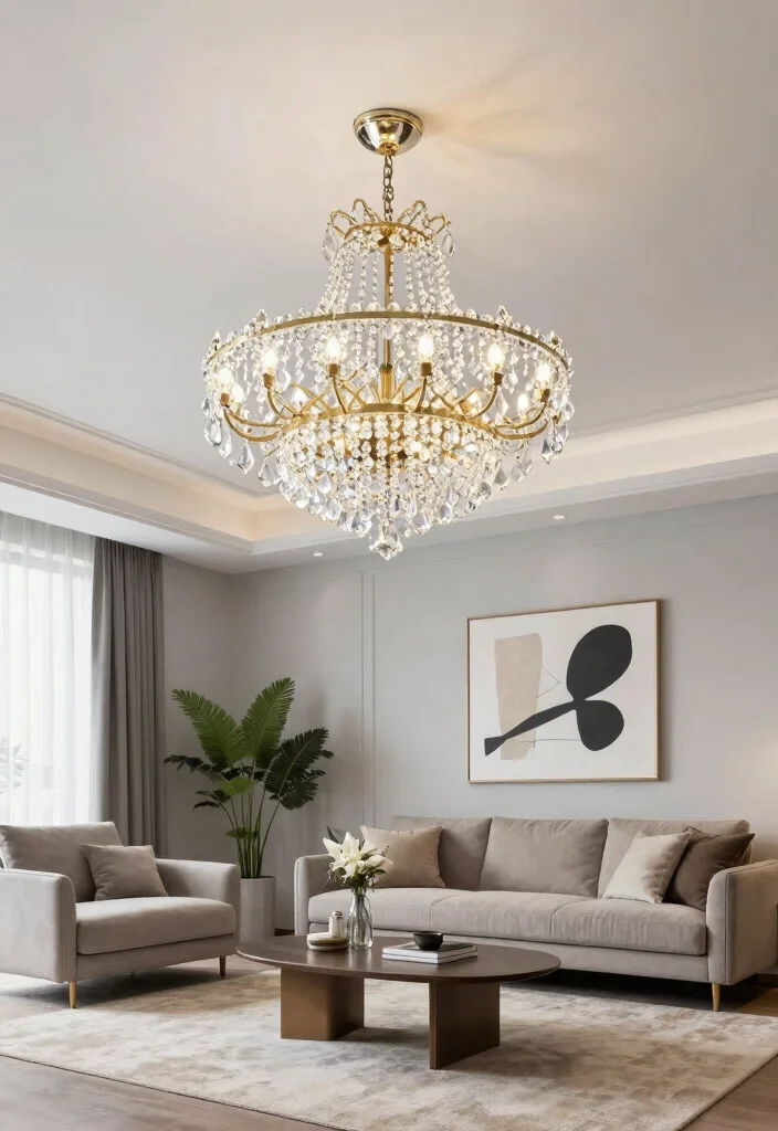 12 Living Room Ceiling Light Ideas for Better Ambience 1 12 Living Room Ceiling Light Ideas for Better Ambience 1. Statement Chandeliers 0