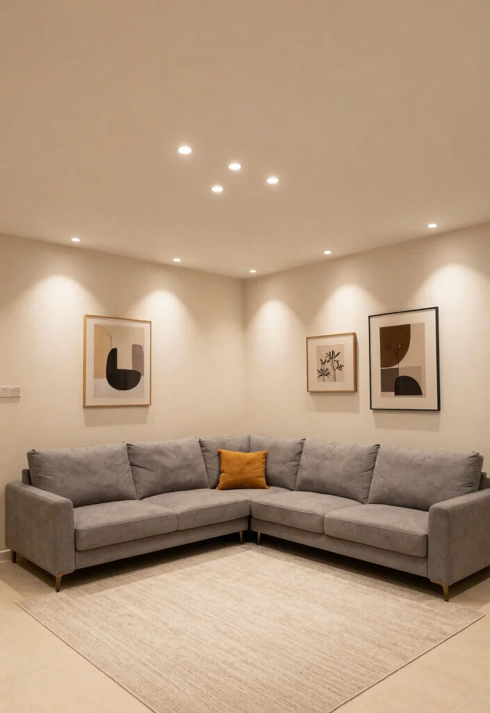 12 Living Room Ceiling Light Ideas for Better Ambience 13 12 Living Room Ceiling Light Ideas for Better Ambience 3. Recessed Lighting 0