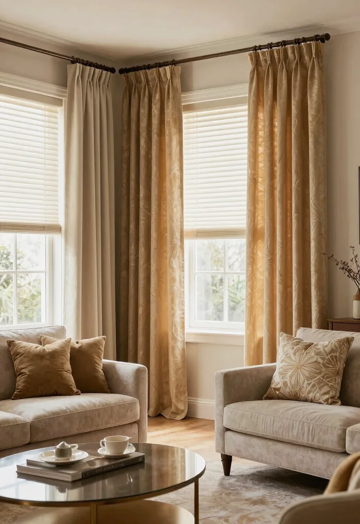 12 Living Room Curtain Ideas with Blinds Combined Conclusion 0