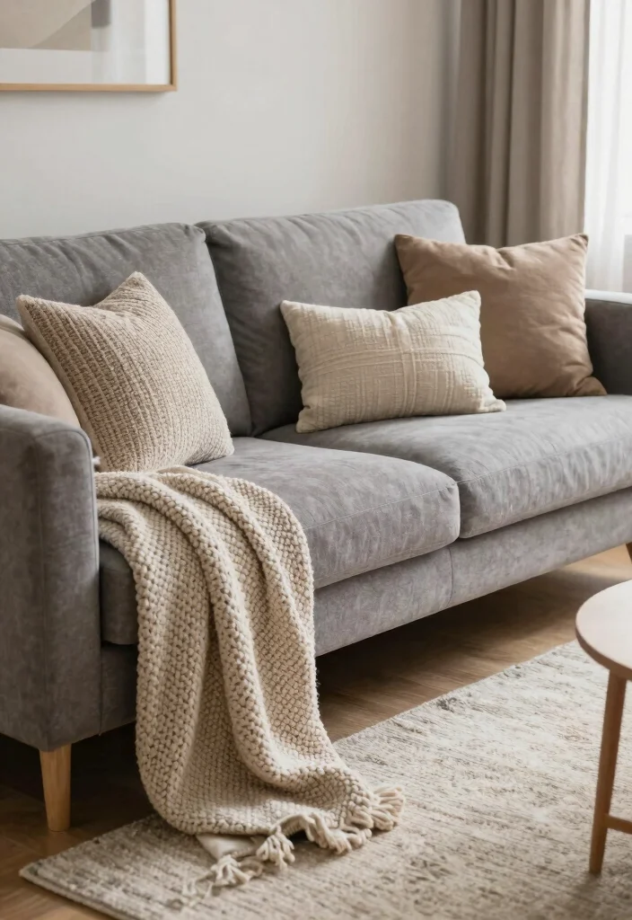 12 Mens Living Room Ideas with Clean Modern Vibes 12. Cozy Textiles 0