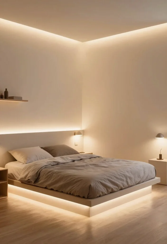 12 Modern Small Bedroom Ideas for Men That Feel Clean 4 12 Modern Small Bedroom Ideas for Men That Feel Clean 4. Incorporate Smart Lighting 0