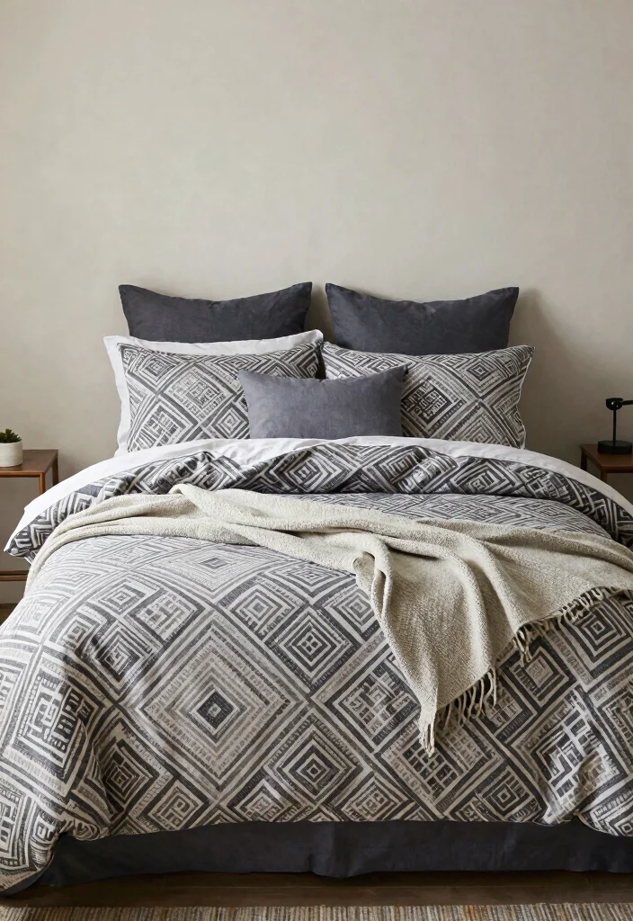 12 Modern Small Bedroom Ideas for Men That Feel Clean 17 12 Modern Small Bedroom Ideas for Men That Feel Clean 7. Personalized Bedding 0