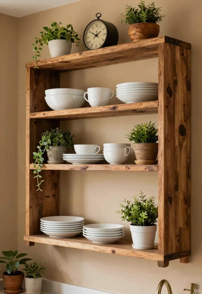 12 Natural Kitchen Ideas with Warm Organic Touches 50 12 Natural Kitchen Ideas with Warm Organic Touches 10. Rustic Open Shelving 0