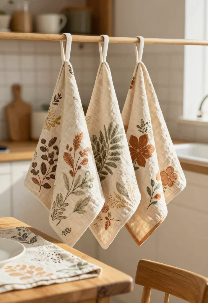 12 Natural Kitchen Ideas with Warm Organic Touches 8. Organic Textiles 0