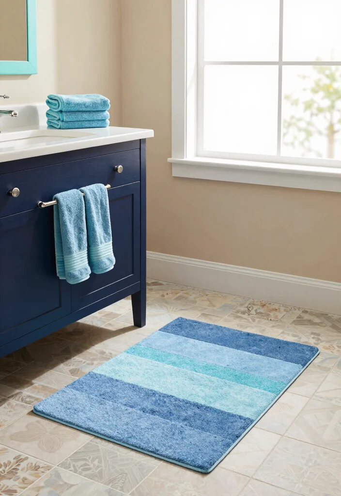 12 Navy Vanity Bathroom Ideas for a Classic Nautical Look 5. Coastal Color Schemes 0