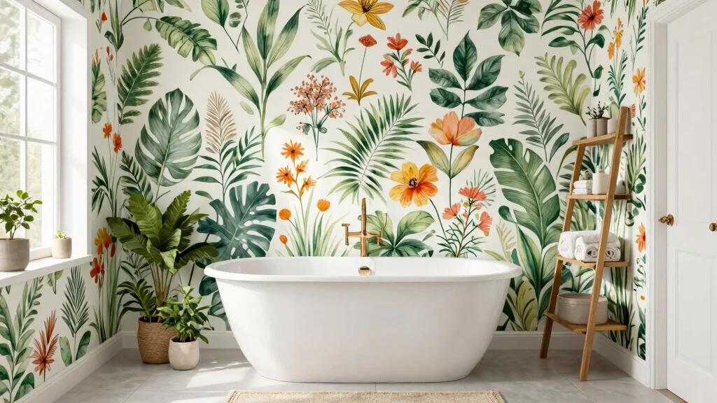 12 Peel and Stick Bathroom Wallpaper Ideas That Actually Work