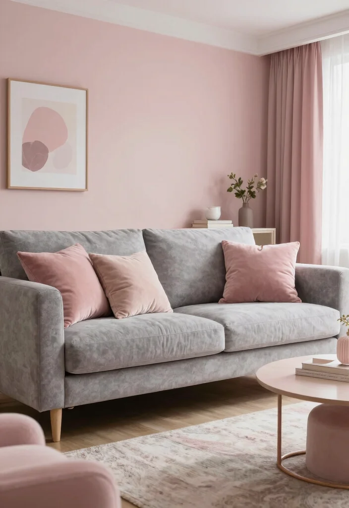 12 Pink and Grey Living Room Ideas with Soft Balance 63 12 Pink and Grey Living Room Ideas with Soft Balance Conclusion 0