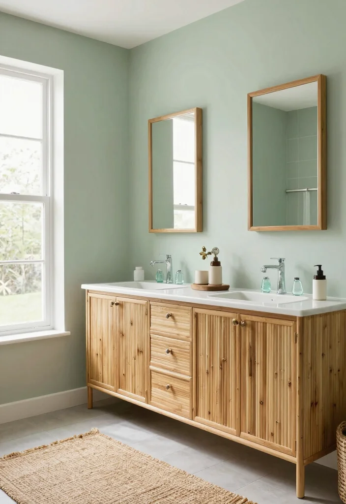 12 Pool House Bathroom Ideas for Easy Clean Coastal Style 12. Sustainable Materials 0