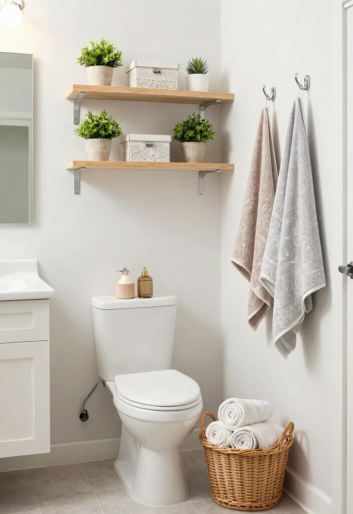 12 Small Beach Bathroom Ideas for a Light Coastal Feel 3. Clever Storage Solutions 0