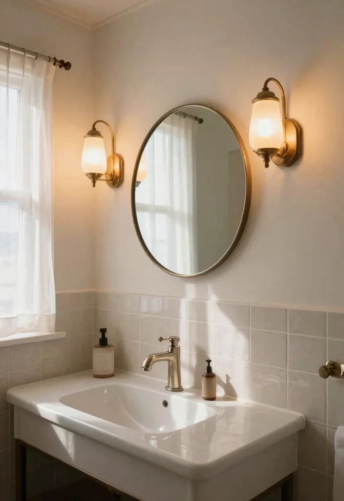12 Small Beach Bathroom Ideas for a Light Coastal Feel 4. Soft Lighting Options 0