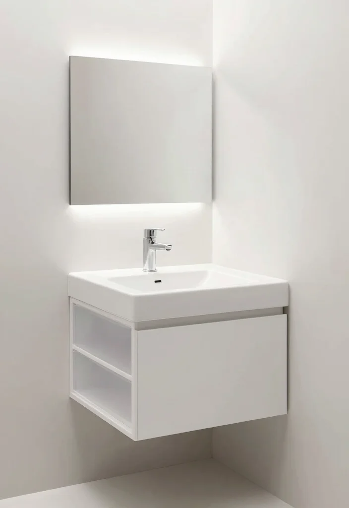 12 Small Beach Bathroom Ideas for a Light Coastal Feel 8. Minimalist Fixtures 0