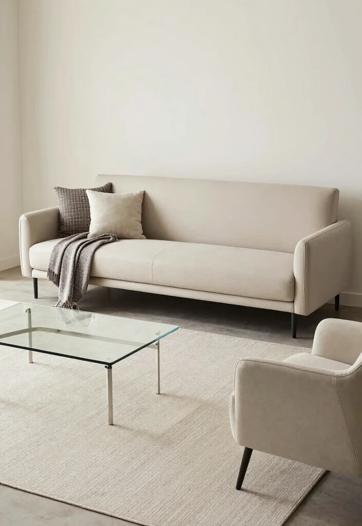 12 Small Formal Living Room Ideas That Feel Elegant 2. Sleek and Simple Furniture Choices 0