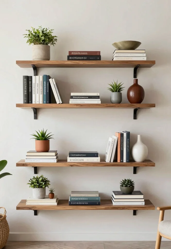 12 Small Formal Living Room Ideas That Feel Elegant 7. Open Shelving for Display 0