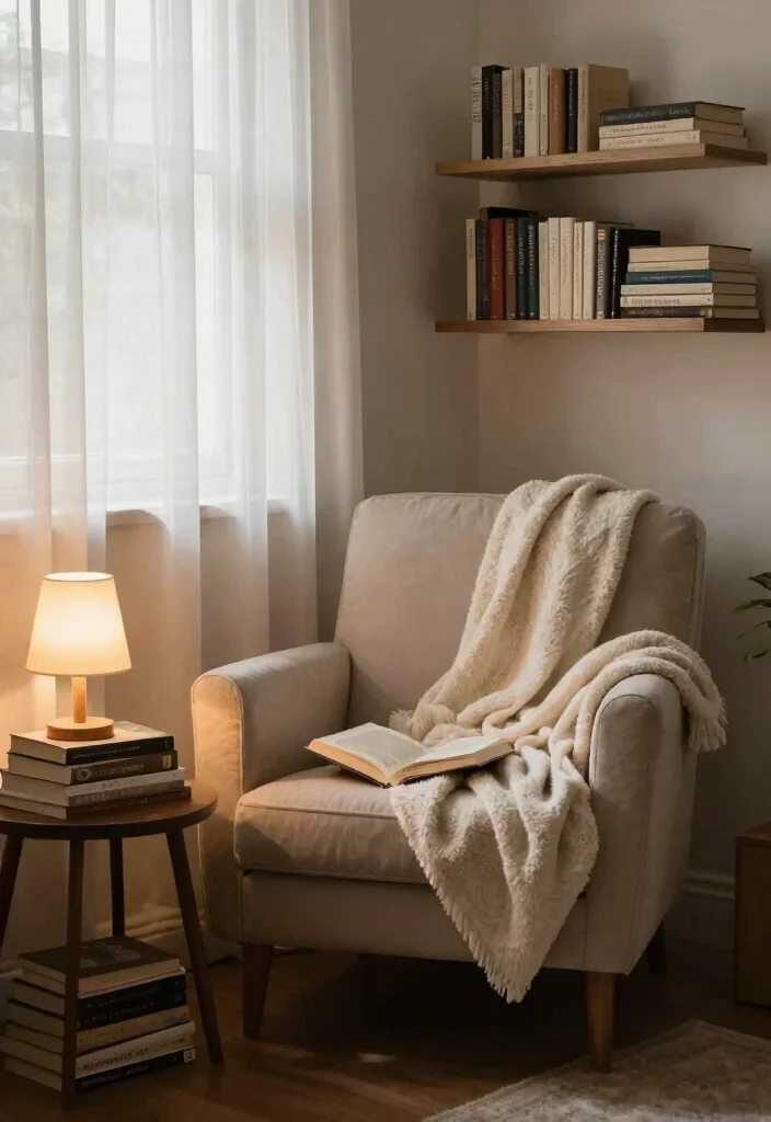 12 Spa Bedroom Ideas for a Calm Relaxing Retreat 10. Incorporate a Cozy Reading Nook 0