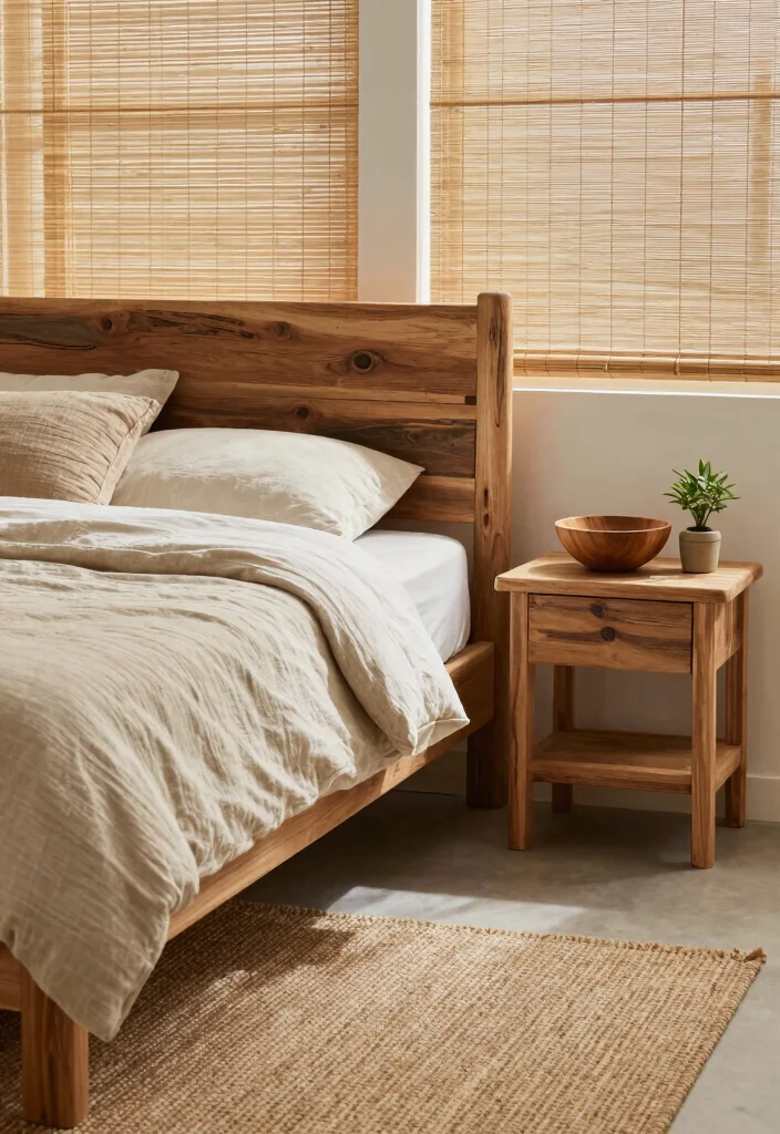 12 Spa Bedroom Ideas for a Calm Relaxing Retreat 3. Natural Materials for a Grounded Feel 0