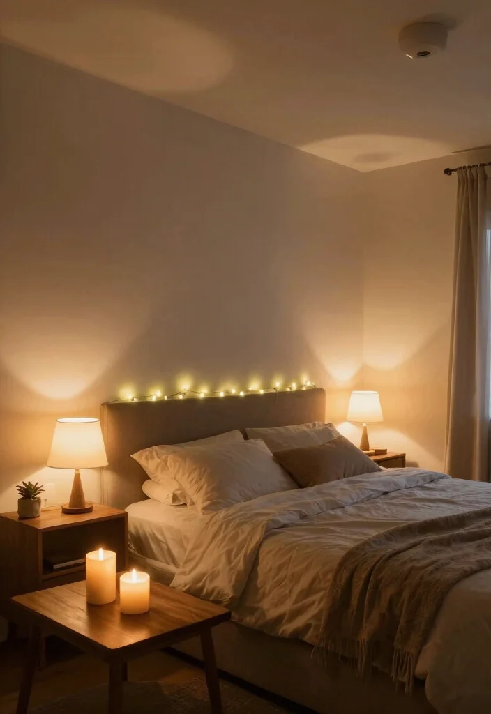 12 Spa Bedroom Ideas for a Calm Relaxing Retreat 4. Soft Lighting for Relaxation 0