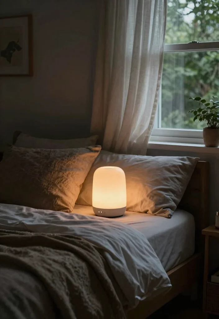 12 Spa Bedroom Ideas for a Calm Relaxing Retreat 9. Calming Sounds for Restful Sleep 0