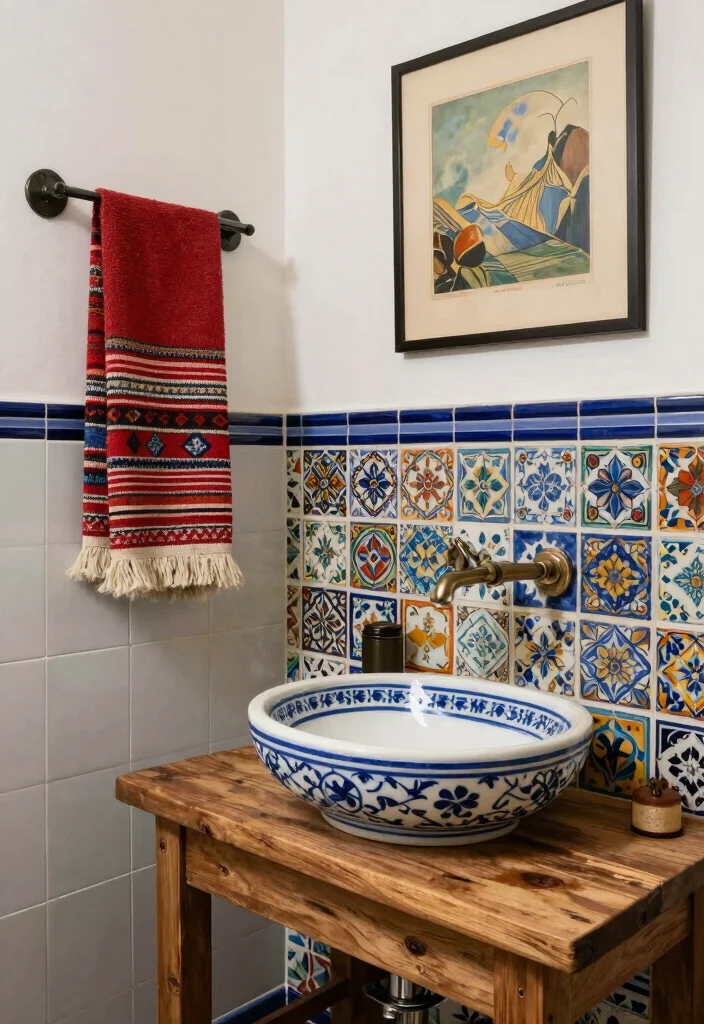 12 Spanish Bathroom Ideas with Old World Charm 10. Artisan Craftsmanship 0