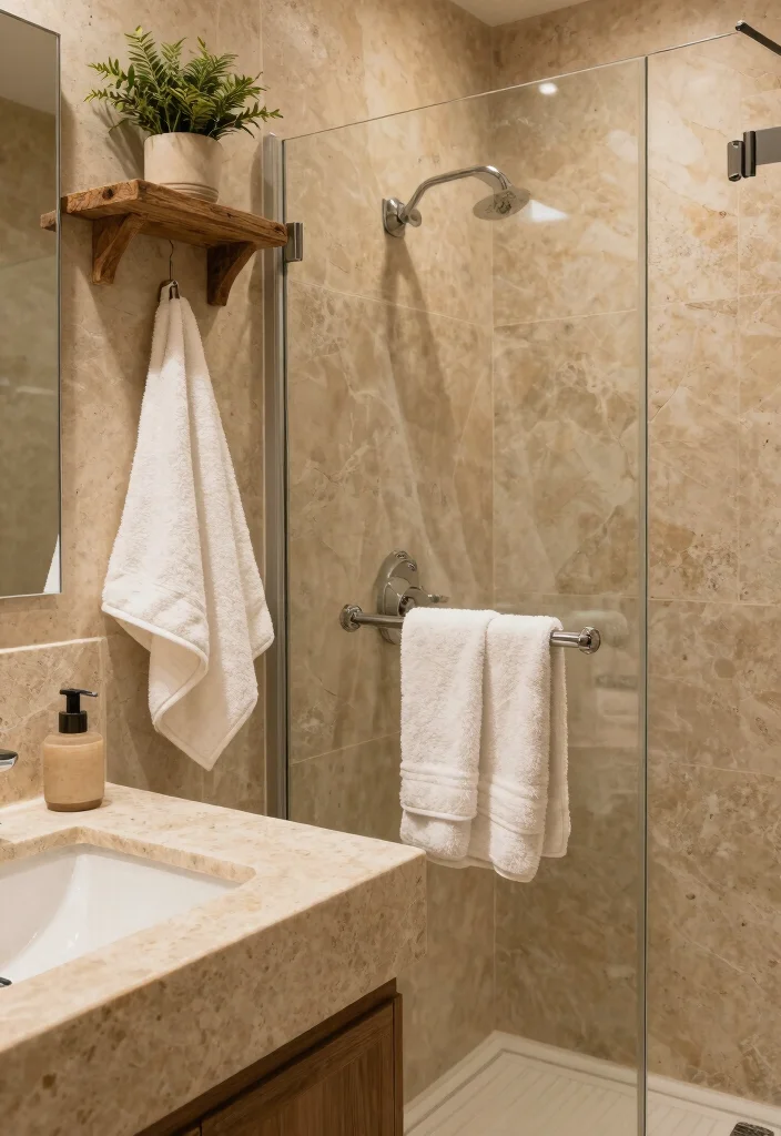 12 Spanish Bathroom Ideas with Old World Charm 6. Textured Stone Surfaces 0