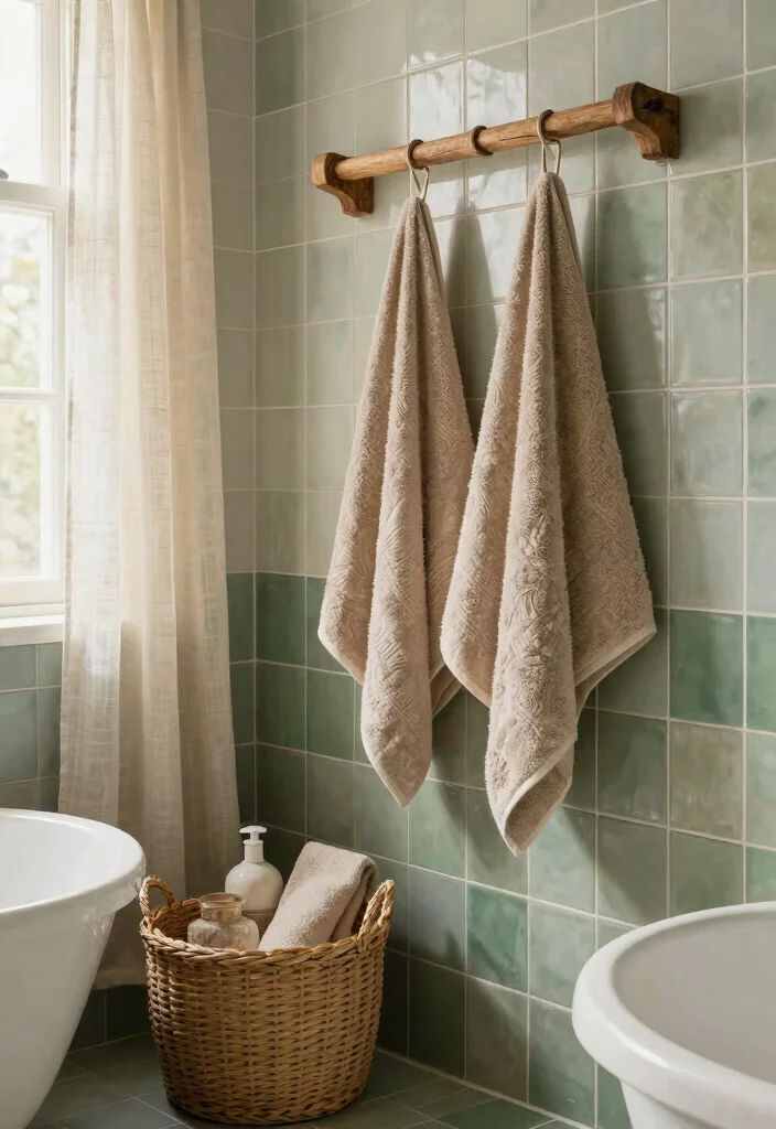 12 Spanish Bathroom Ideas with Old World Charm 8. Natural Fabrics and Textiles 0