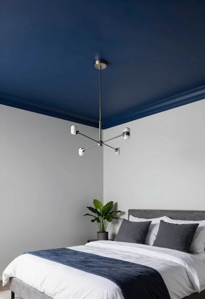 12 Tray Ceiling Bedroom Ideas for Added Dimension 1. Bold Contrast 0