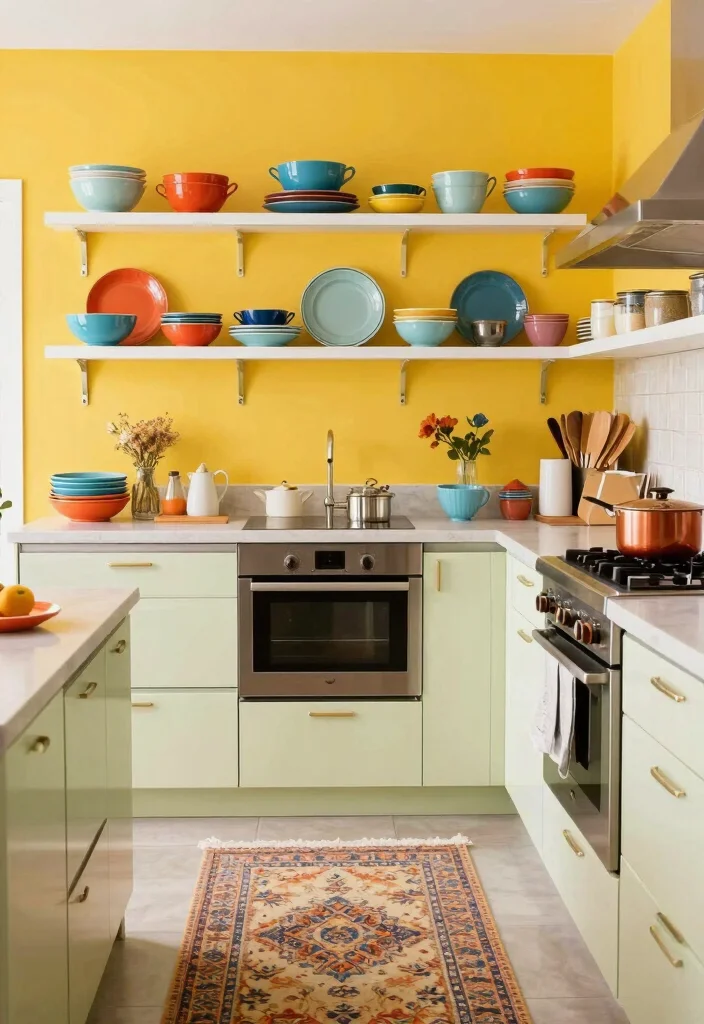 12 Wet Kitchen Ideas for Practical Everyday Cooking 9. Colorful Accents 0