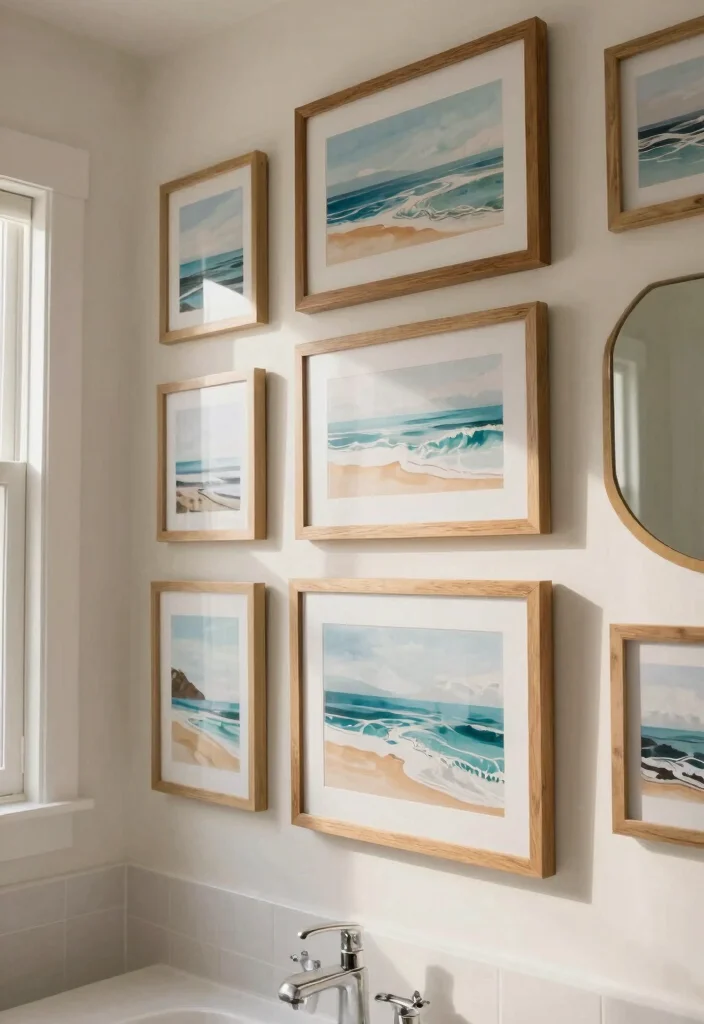 14 Beach House Bathroom Ideas Inspired by Coastal Living 64 14 Beach House Bathroom Ideas Inspired by Coastal Living 14. Coastal Wall Art for Visual Interest 0